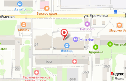 Торгово-сервисный центр Профи на улице Еременко на карте