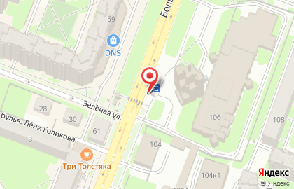 Киоск Паритет-С на Большой Московской улице на карте