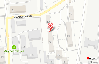 Магазин у дома Бристоль на Нагорной улице на карте