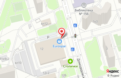Супермаркет Eurospar в Москве на карте