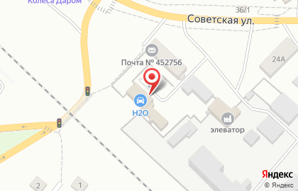 Автомойка Н2О на Советской улице на карте
