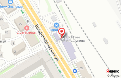 Новосибирский колледж транспортных технологий им. Н.А. Лунина в Новосибирске на карте
