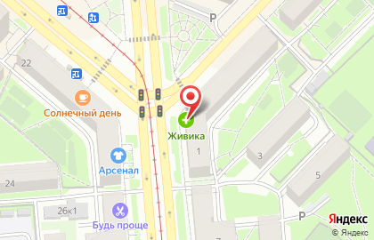 Магазин товаров для животных Мокрый нос в Новосибирске на карте