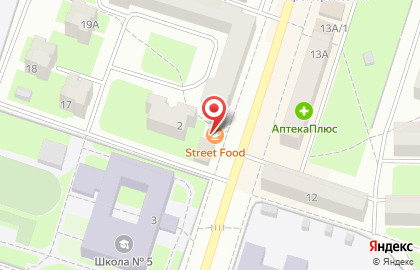 Киоск фастфудной продукции Street Food на Первомайской улице на карте