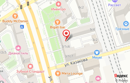 Ресторан iL Tortellina на улице Земляной Вал на карте