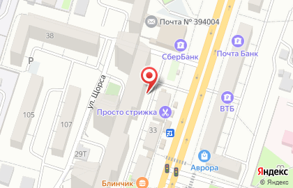 Магазин СпецОдежда в Воронеже на карте