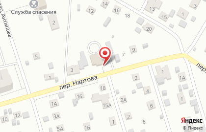 Продовольственный магазин Молодёжный в переулке Нартова на карте