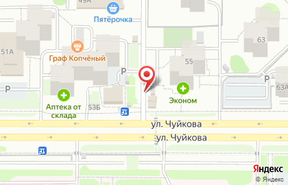 Магазин колбасных изделий в Ново-Савиновском районе на карте