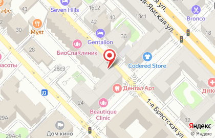 МетМебельГрупп на 1-й Брестской улице на карте