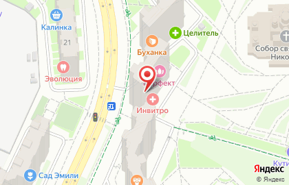 Медицинская компания Инвитро на Красногорском бульваре в Красногорске на карте