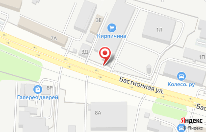 База строительных материалов Промстрой на Бастионной улице на карте