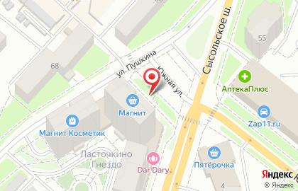 Пиццерия и суши-бар Милано на улице Пушкина на карте