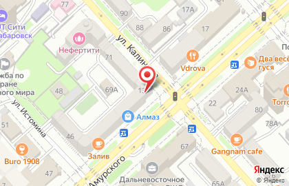 Сеть ювелирных магазинов Алмаз в Центральном районе на карте