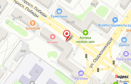 Пиццерия Милано на проспекте Победы на карте