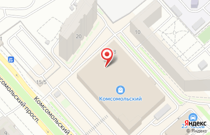 Магазин головных уборов ШапкиН на Комсомольском проспекте на карте
