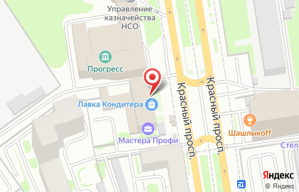 Гостиница Новосибирск на карте