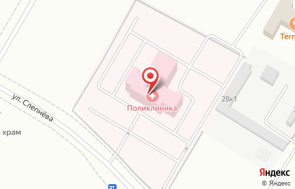 Поликлиническое отделение Аэродром на бульваре Авиаторов в Гатчине на карте