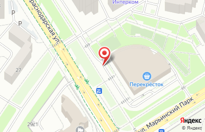 Шиномонтажная мастерская на улице Марьинский Парк на карте