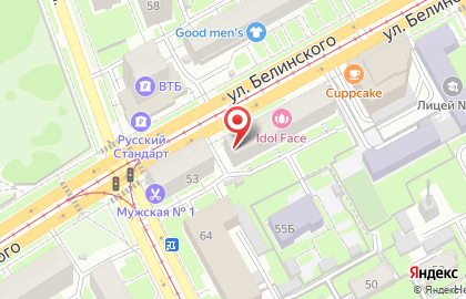 Оптика 108 на улице Белинского на карте