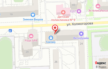 ТЦ Гейзер на улице Холмогорова на карте