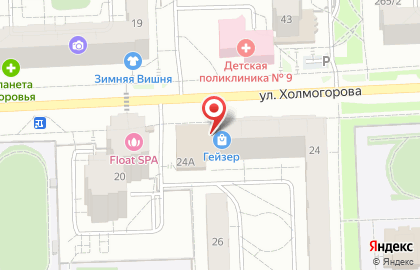 Магазин колбасной продукции Восточный на улице Холмогорова на карте