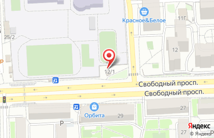 Киоск по продаже цветов в Железнодорожном районе на карте