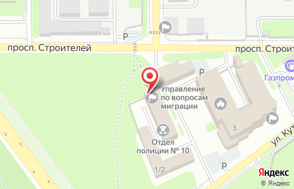 Отдел по вопросам миграции Советский, отдел полиции №10, Управление МВД России по г. Новосибирску на улице Кутателадзе на карте