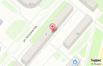 Магазин Бристоль на улице Энтузиастов на карте