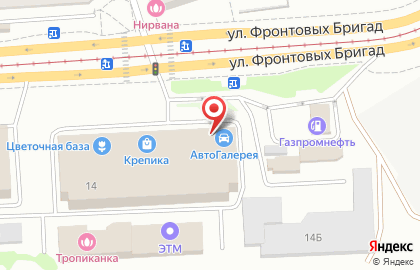 Автосалон Автогалерея в Орджоникидзевском районе на карте