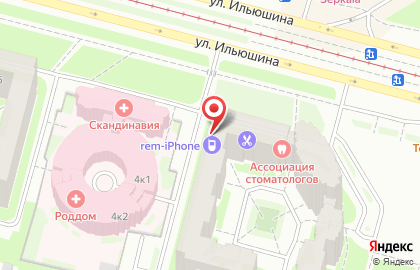 Торгово-сервисный центр rem-iPhone на метро Комендантский проспект на карте