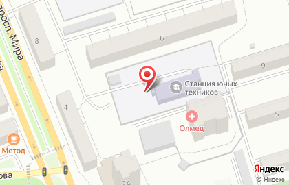 Городская станция юных техников на улице Октябрьской Революции на карте
