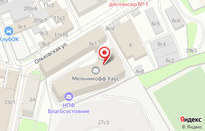 БИЗон в Москве на карте