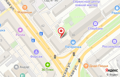 Унция на Плехановской улице на карте
