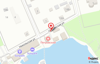 Петровский на Никольской площади на карте