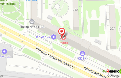 Медицинская лаборатория Гемотест на Комсомольском проспекте на карте
