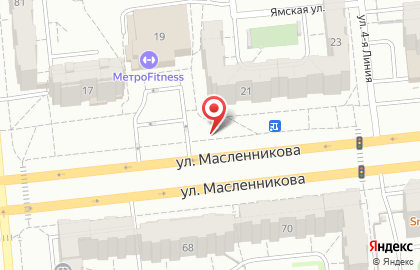Продовольственный магазин Чародейка на улице Масленникова на карте