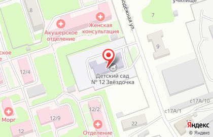 Детский сад Звёздочка №12 на карте