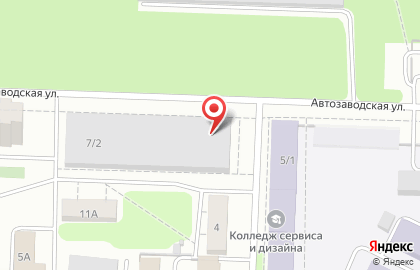 Шиномонтажная мастерская на Автозаводской улице на карте