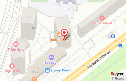 Японский ресторан Тануки на Ильинском шоссе на карте