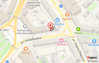 Студия мебели и интерьера Браво в Центральном районе на карте