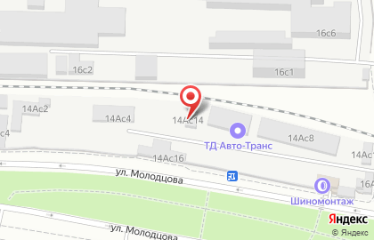 Авторазбор Автохлам на улице Молодцова на карте
