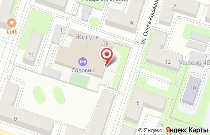 СШОР Березники на улице Олега Кошевого на карте