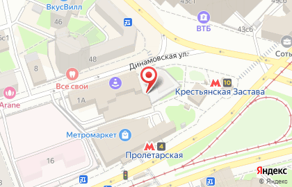 Центр Йоги, ООО на Крестьянской заставе на карте