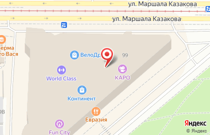 Ресторан быстрого питания KFC на проспекте Стачек, 99 на карте