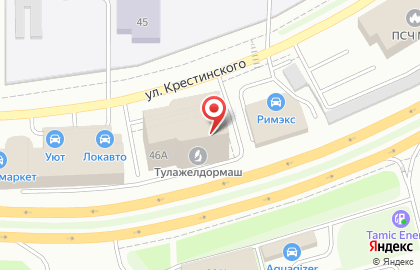 Торгово-производственная компания ЭСАБ на улице Крестинского на карте