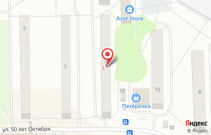 Супермаркет Красное & Белое в Краснозаводске на карте
