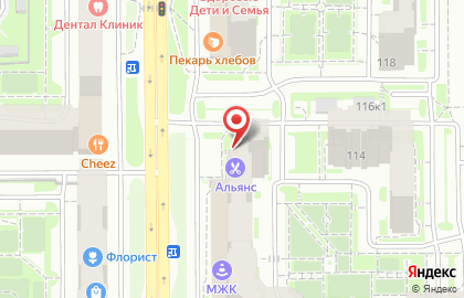 Центр бытовых услуг на улице Дмитрия Мартынова на карте