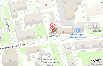 Жилкомсервис # 2 на Севастопольской улице на карте