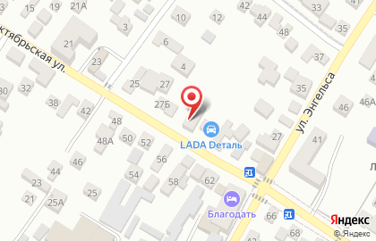 Автомагазин Лада Деталь на Октябрьской улице на карте