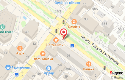 Продовольственный магазин в Советском районе на карте